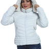 jaqueta feminina nylon branco