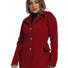 casaco feminino de moletom vermelho