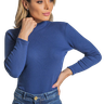 blusa feminina canelada azul