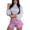 shorts feminino babaloo rosa