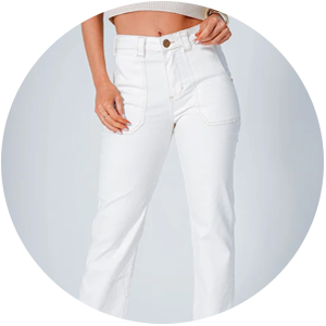 calca jeans feminina reta