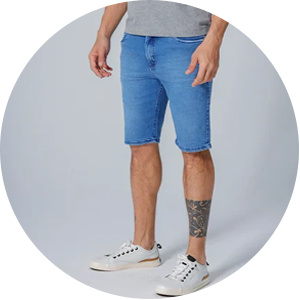bermuda masculina jeans confortavel
