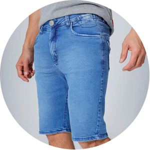 bermuda masculina jeans tradicional