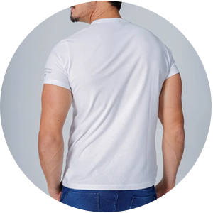 camiseta masculina slim confort