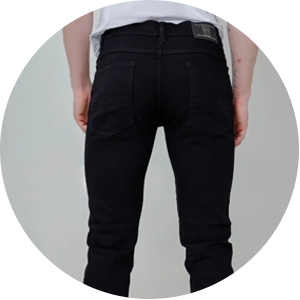 calca masculina jeans preta