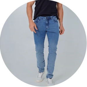 calca masculina jeans estonada