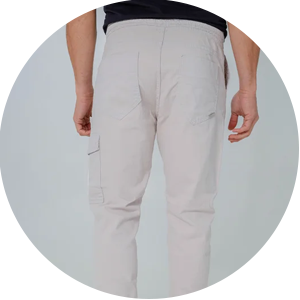 calca masculina de sarja moderna