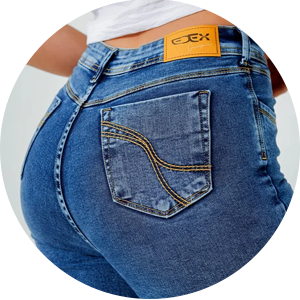 calca jeans feminina justa
