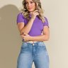 05 calca feminina jeans cropped skinny safira azul 40