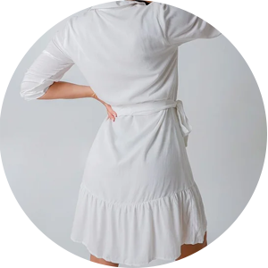 vestido curto feminino off white