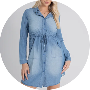 vestido chemise feminino casual