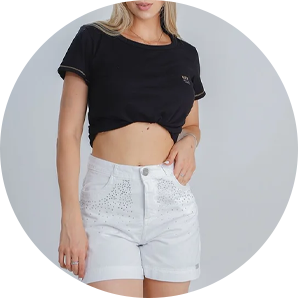 shorts jeans feminino wide branco