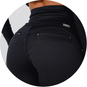 calca feminina de sarja levanta bumbum