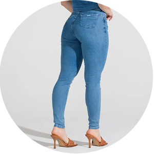 calca jeans feminina modeladora cigarrete