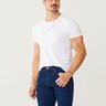 04 bermuda masculina jeans slim escura azul 36