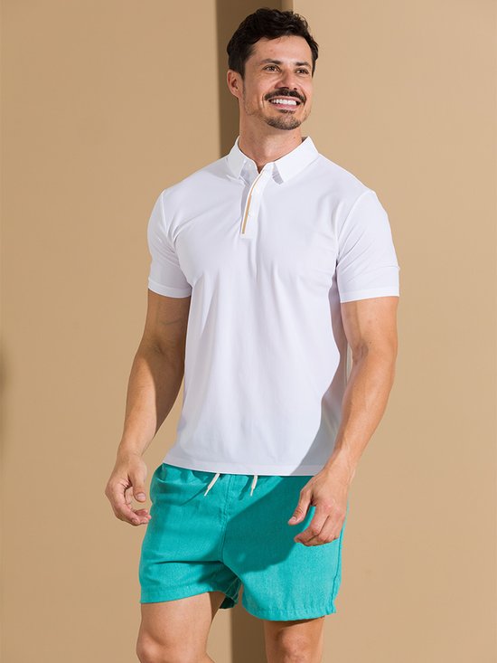 Camiseta Masculina Polo Collors (Branco)