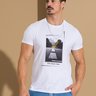 10 camiseta t shirt masculina slim road trip gola o mescla m
