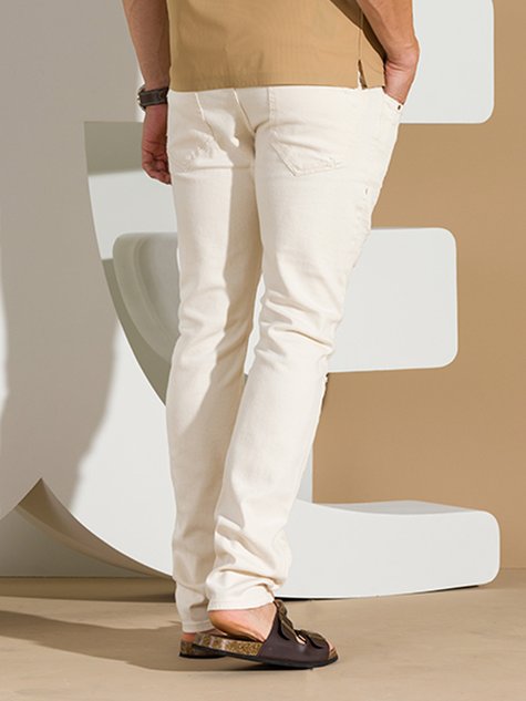 Calça Masculina Jeans Slim Color Confort