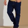 04 calca masculina jeans diferenciada escura azul 42