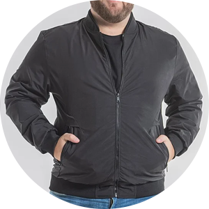 Jaqueta Masculina Nylon Plus Size Bolso Interno (Azul)