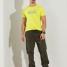 02 camiseta t shirt masculina slim estampada gola o verde neon g