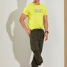 04 camiseta t shirt masculina slim estampada gola o verde neon g