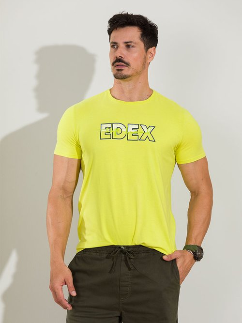 05 camiseta t shirt masculina slim estampada gola o verde neon g