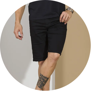 bermuda sarja masculina tecido confort