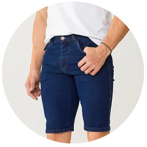 bermuda masculina jeans azul escuro2