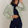 04 blazer feminino la tweed alfaiataria gola redonda