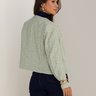 06 blazer feminino la tweed alfaiataria gola redonda