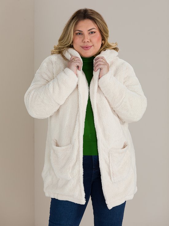 Casaco Teddy Casaco De Inverno Feminino Plus Size Casaco Teddy