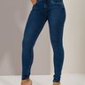 01 calca feminina jeans skinny cintura alta azul 40