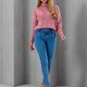 11 calca feminina jeans skinny pespontada azul 42