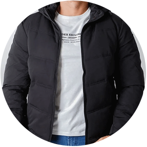 jaqueta masculina com nylon