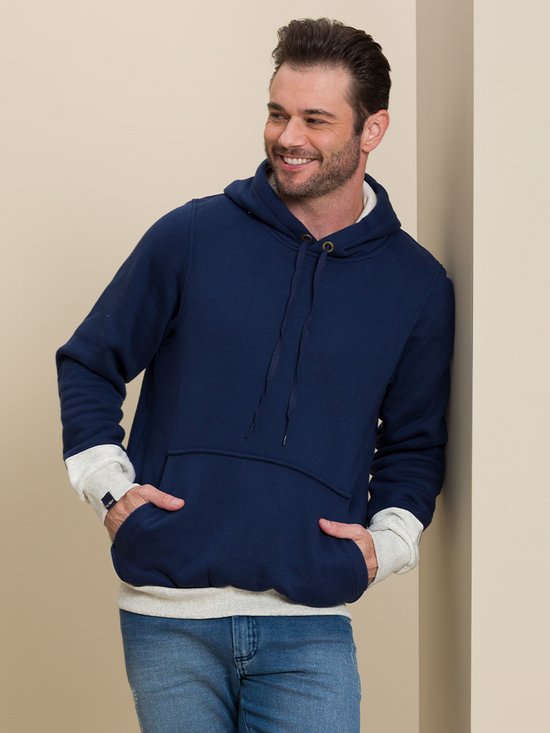 Blusa Moletom Moletom Cinza E Azul Blusa Moleton Moletom Masculina