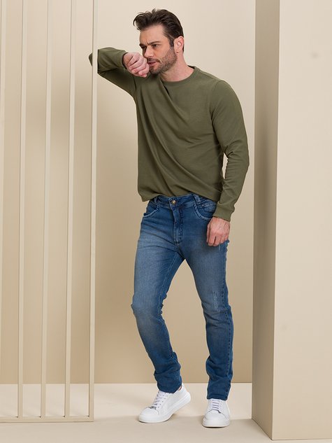 05 blusa masculina basica manga longa gola o palha g