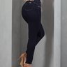 05 calca feminina jeans skinny escura modeladora azul 40