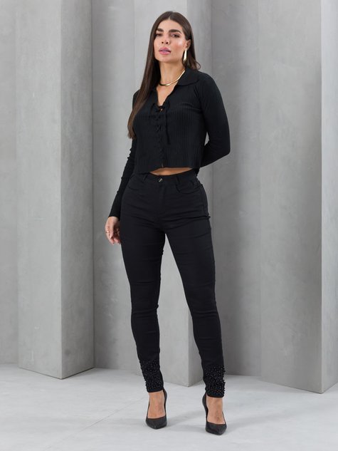 calça preta modab moda feminina