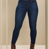 10 calca feminina jeans skinny modeladora azul 42