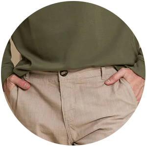 calca de sarja masculina