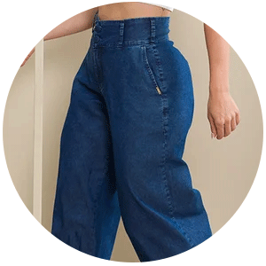 calca wide leg feminina