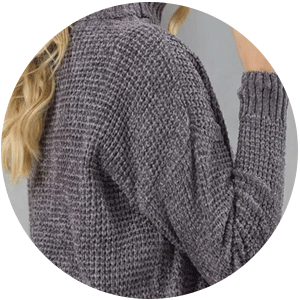 blusa de fio mousse gola alta