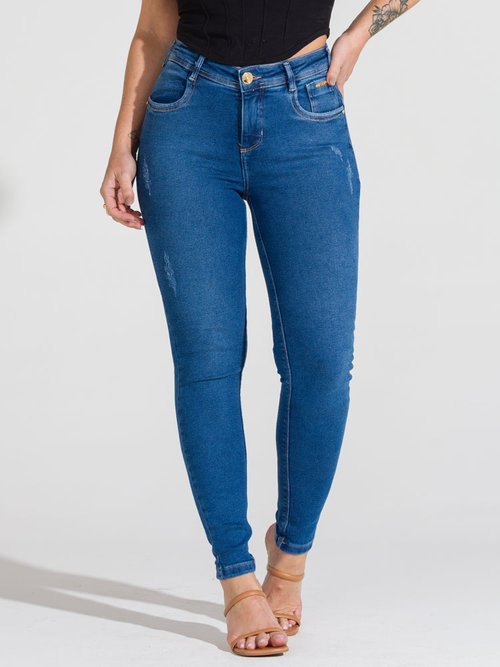 Calça Skinny CalÃ§a Jeans Feminina VerÃ£o 2019 Calça Jeans