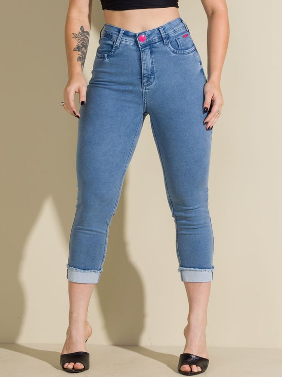 Barra Dobrada CalÇa Jeans Em PromoÃ§Ã£o Feminina Calça Feminina