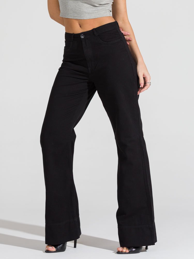 Calça Feminina Jeans Wide Leg Tex Denim Imagem 1