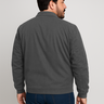 02 jaqueta masculina sarja forrada plus size grafite g2