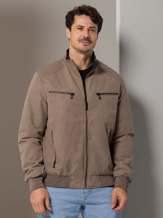 Jaqueta Masculina Chamoa Dupla Face (Marrom)