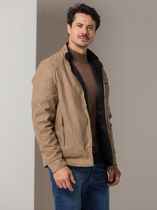 Jaqueta Camurça Marrom Masculina Jaqueta Masculina Camurça Dupla