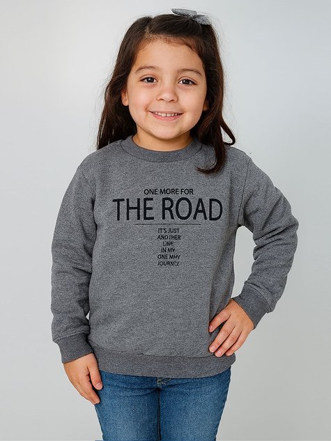 Blusa de Moletom Infantil Unissex Sem Capuz (Cinza Escuro)